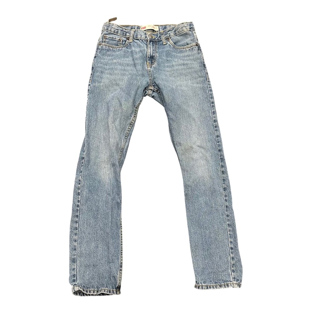 Levis 502 Regular Taper Jeans Medium Wash Blue Denim Pants 14REG 27x27 Womens